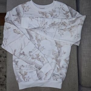 CMFRT SNOW CAMO CREW NECK
